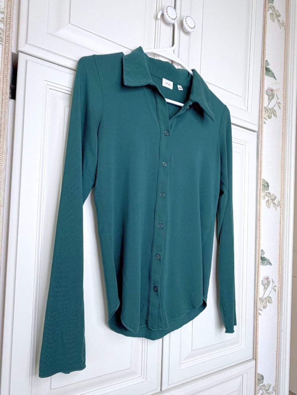 Aritzia Wilfred Pose Long Sleeve Green Small